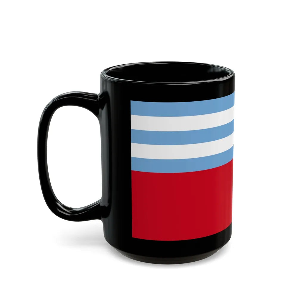 Flag of Portoviejo Ecuador - Black Coffee Mug-Go Mug Yourself