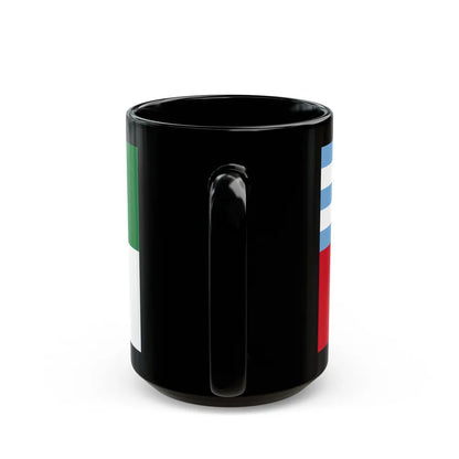 Flag of Portoviejo Ecuador - Black Coffee Mug-Go Mug Yourself