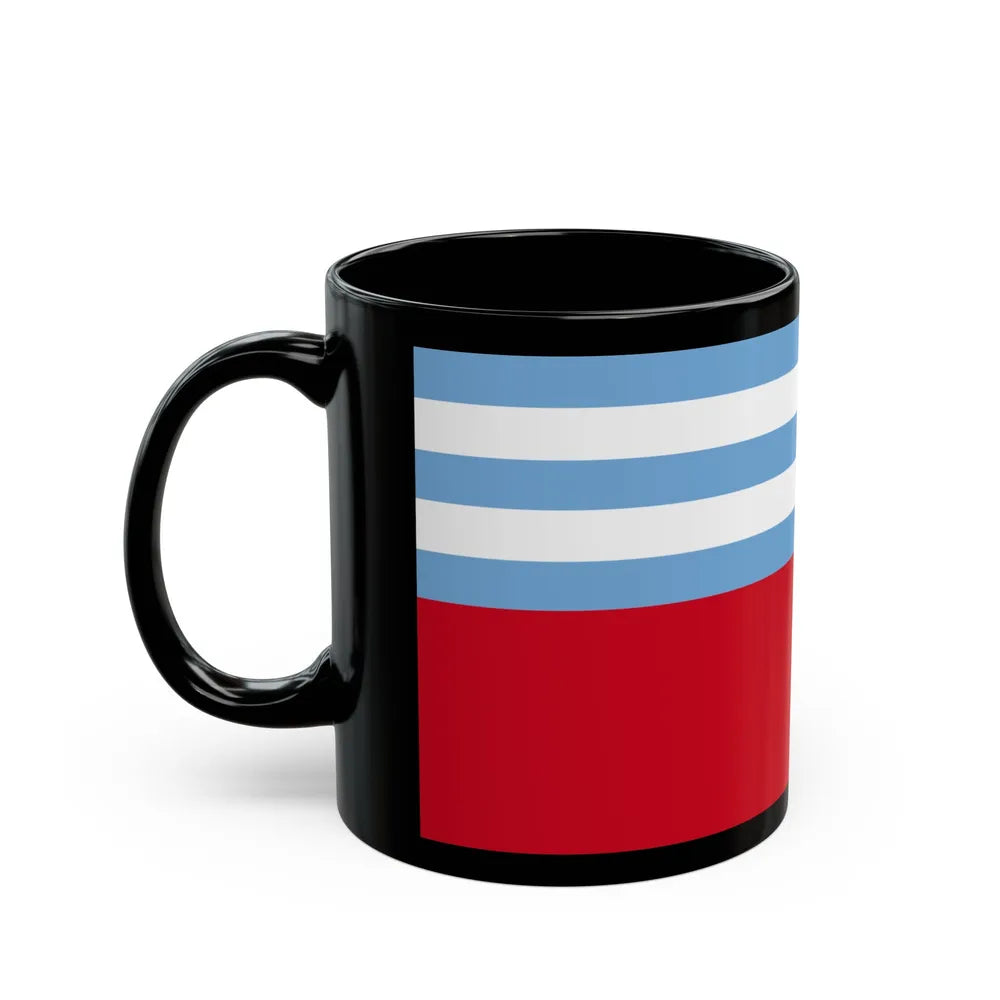 Flag of Portoviejo Ecuador - Black Coffee Mug-Go Mug Yourself