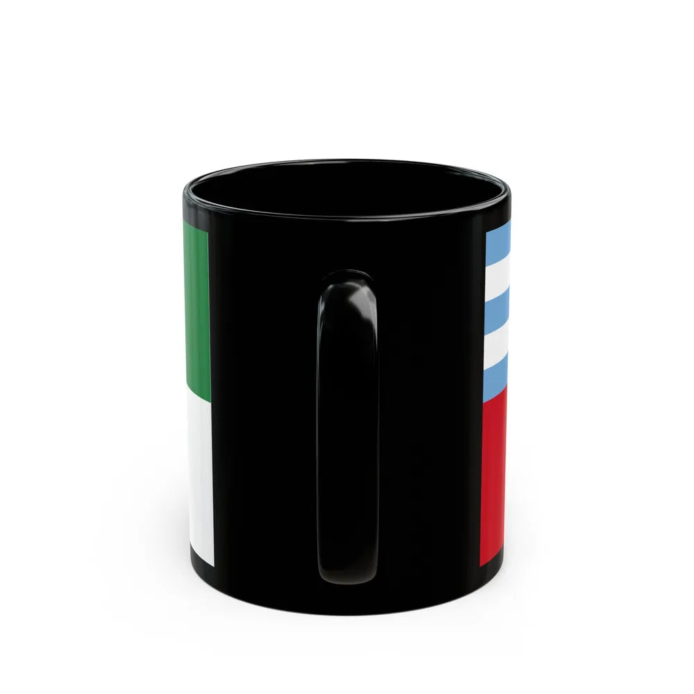 Flag of Portoviejo Ecuador - Black Coffee Mug-Go Mug Yourself