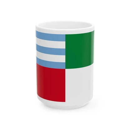 Flag of Portoviejo Ecuador - White Coffee Mug 15oz - Go Mug Yourself