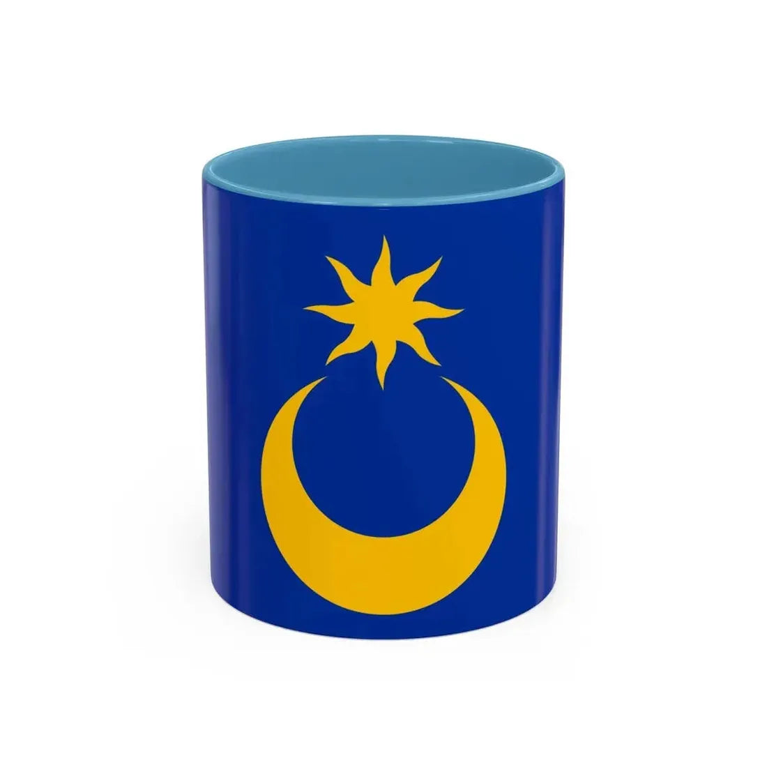 Flag of Portsmouth UK - Accent Coffee Mug 11oz Light Blue - Go Mug Yourself