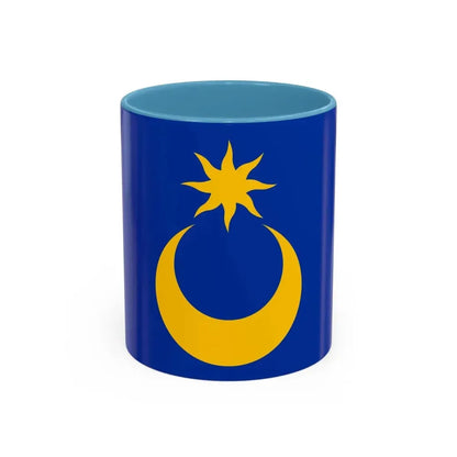 Flag of Portsmouth UK - Accent Coffee Mug 11oz Light Blue - Go Mug Yourself
