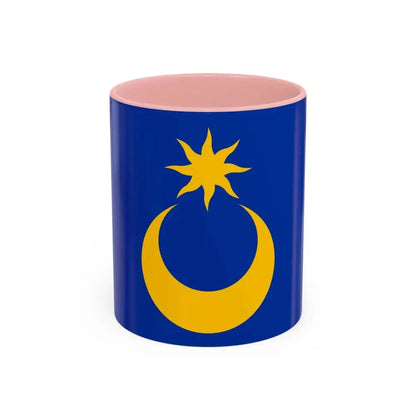 Flag of Portsmouth UK - Accent Coffee Mug 11oz Pink - Go Mug Yourself
