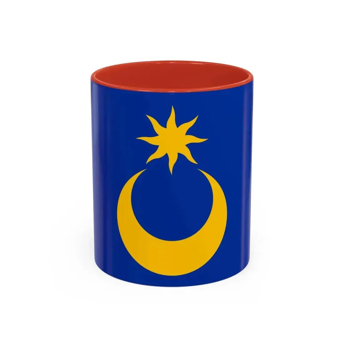 Flag of Portsmouth UK - Accent Coffee Mug 11oz Red - Go Mug Yourself