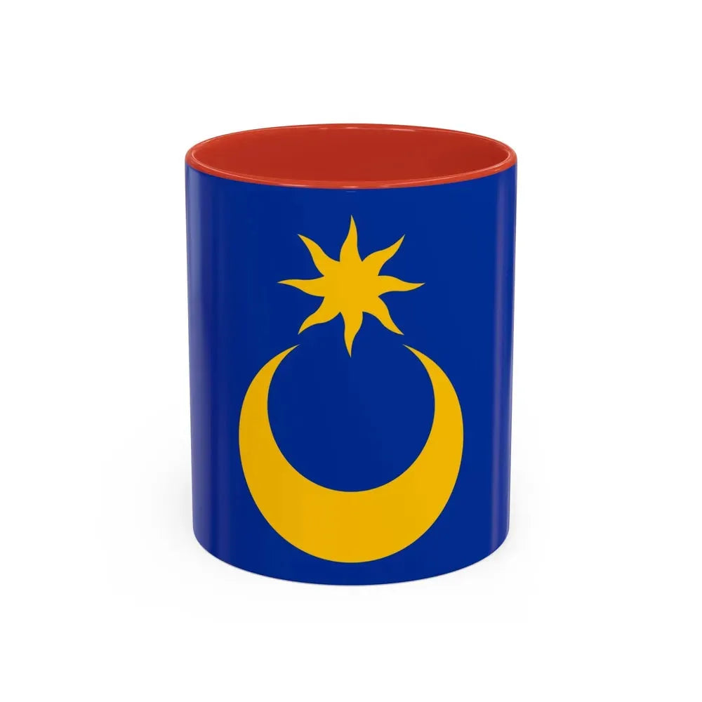Flag of Portsmouth UK - Accent Coffee Mug 11oz Red - Go Mug Yourself