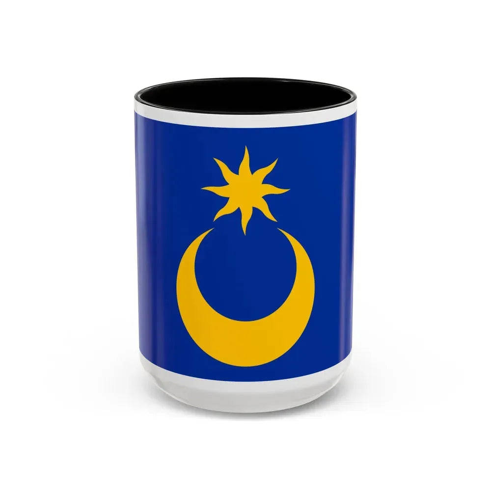 Flag of Portsmouth UK - Accent Coffee Mug 15oz Black - Go Mug Yourself