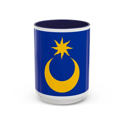 Flag of Portsmouth UK - Accent Coffee Mug 15oz Navy - Go Mug Yourself