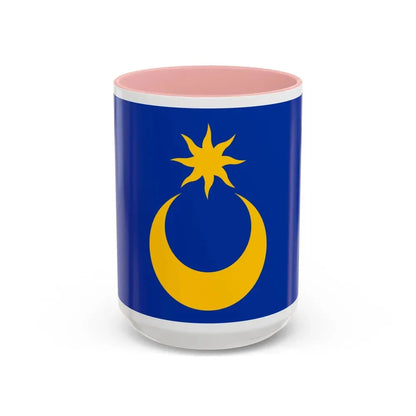 Flag of Portsmouth UK - Accent Coffee Mug 15oz Pink - Go Mug Yourself