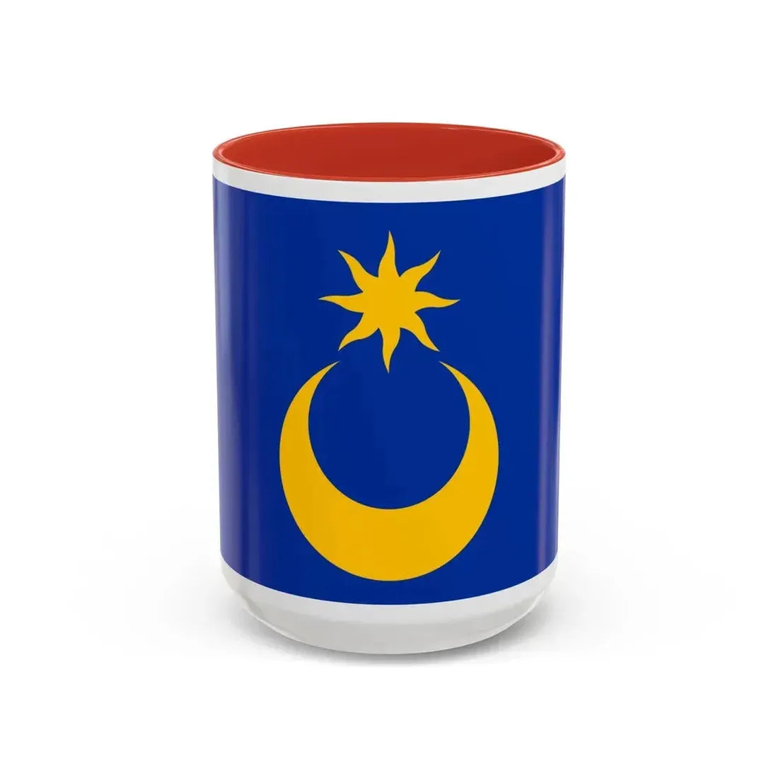 Flag of Portsmouth UK - Accent Coffee Mug 15oz Red - Go Mug Yourself