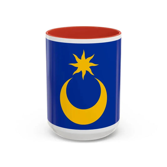 Flag of Portsmouth UK - Accent Coffee Mug 15oz Red - Go Mug Yourself