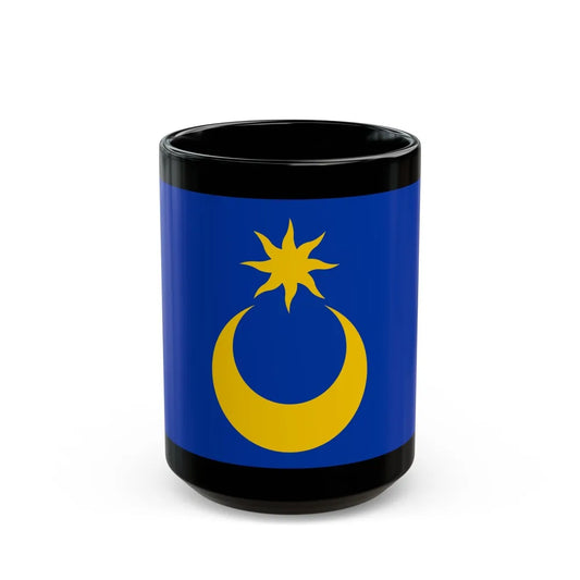 Flag of Portsmouth UK - Black Coffee Mug-15oz-Go Mug Yourself