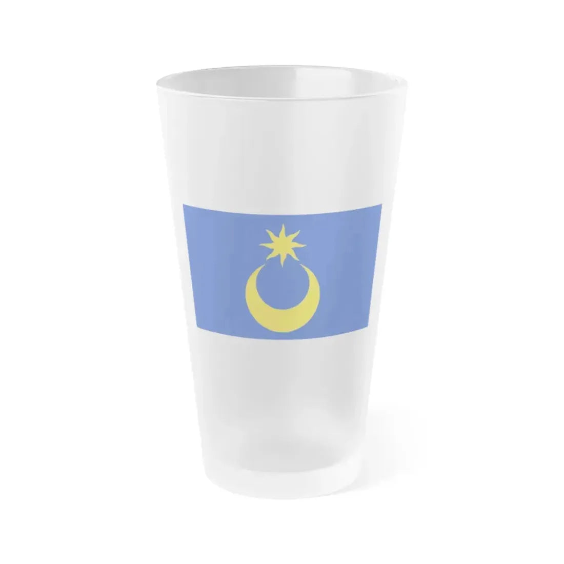 Flag of Portsmouth UK - Frosted Pint Glass 16oz 16oz Frosted - Go Mug Yourself