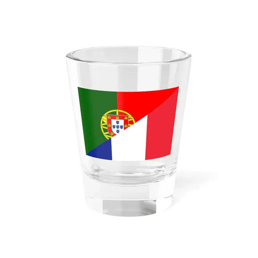 Flag of Portugal and France (France) Shot Glass 1.5oz 1.5oz - Go Mug Yourself
