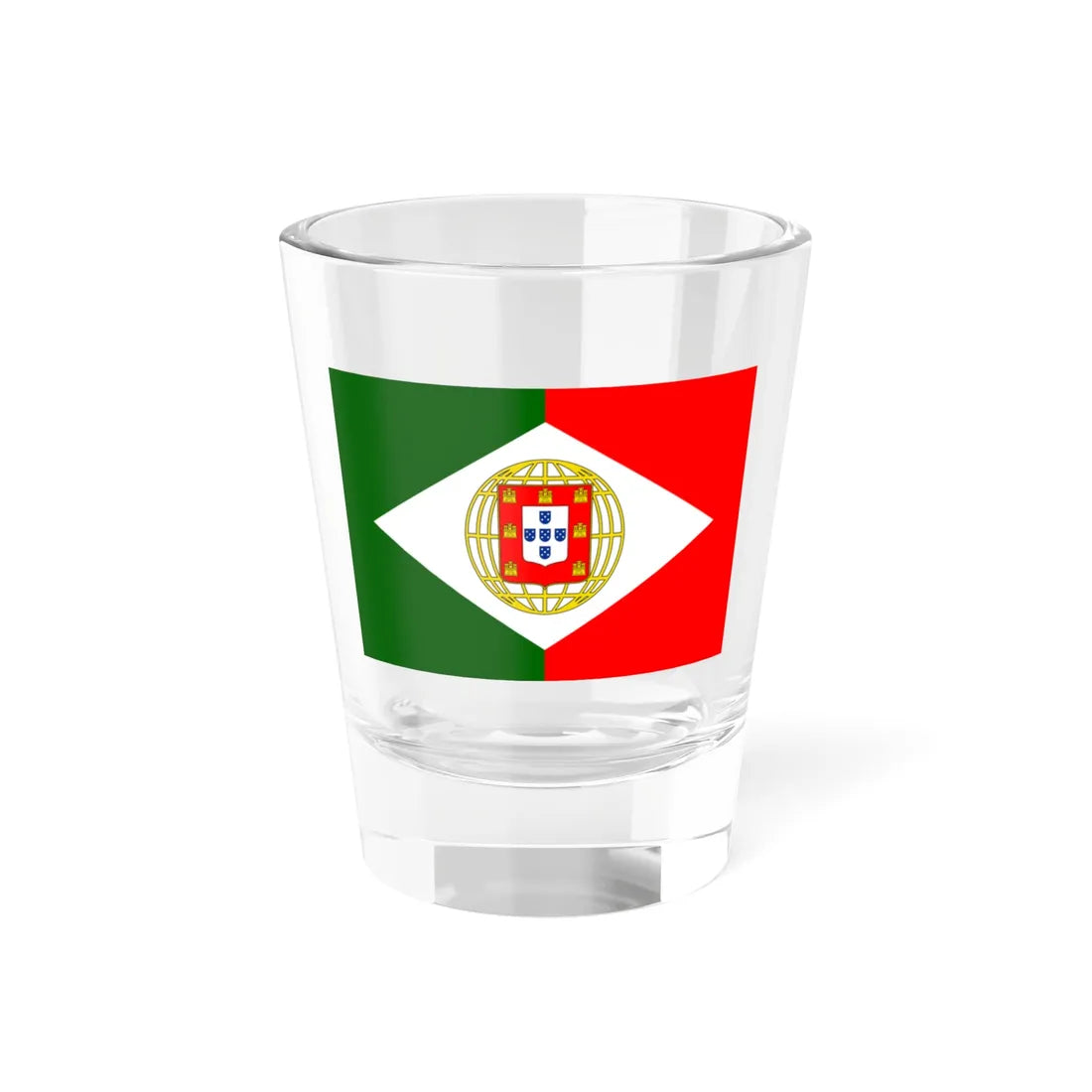 Flag of Portugal Antonio Rigaud Nogueira proposal 1911 (Portugal) Shot Glass 1.5oz 1.5oz - Go Mug Yourself