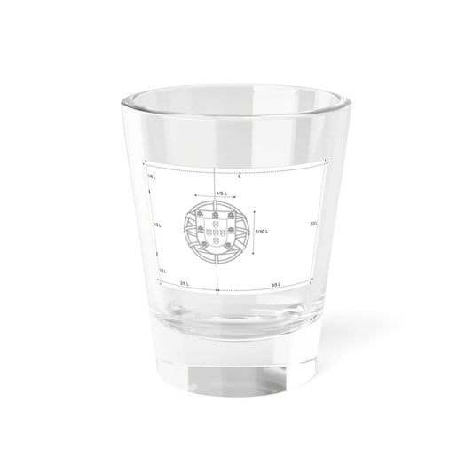 Flag of Portugal blank measures (Portugal) Shot Glass 1.5oz 1.5oz - Go Mug Yourself