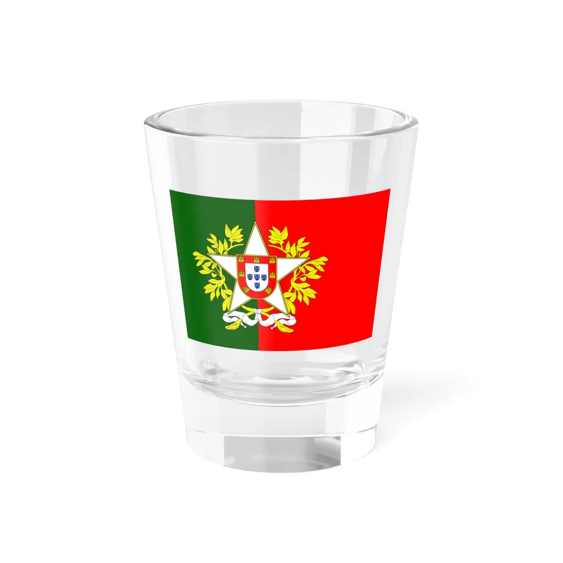 Flag of Portugal J. S. Ferreira proposal 1911 (Portugal) Shot Glass 1.5oz 1.5oz - Go Mug Yourself