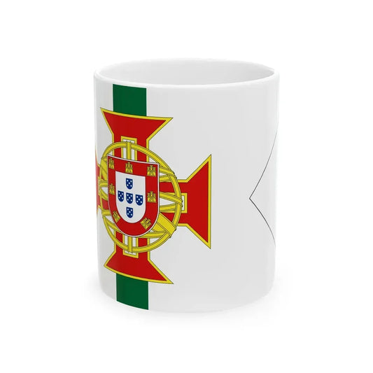 Flag of Portuguese Colonial District Intendent (Portugal) White Coffee Mug 11oz - Go Mug Yourself