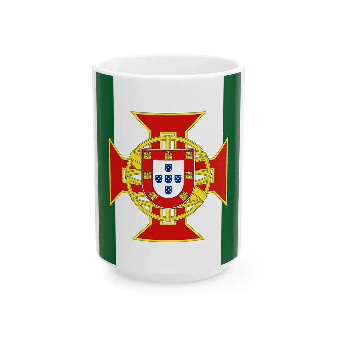 Flag of Portuguese Colony Governor (Portugal) White Coffee Mug 15oz - Go Mug Yourself