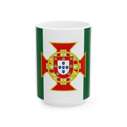 Flag of Portuguese Colony Governor (Portugal) White Coffee Mug 15oz - Go Mug Yourself