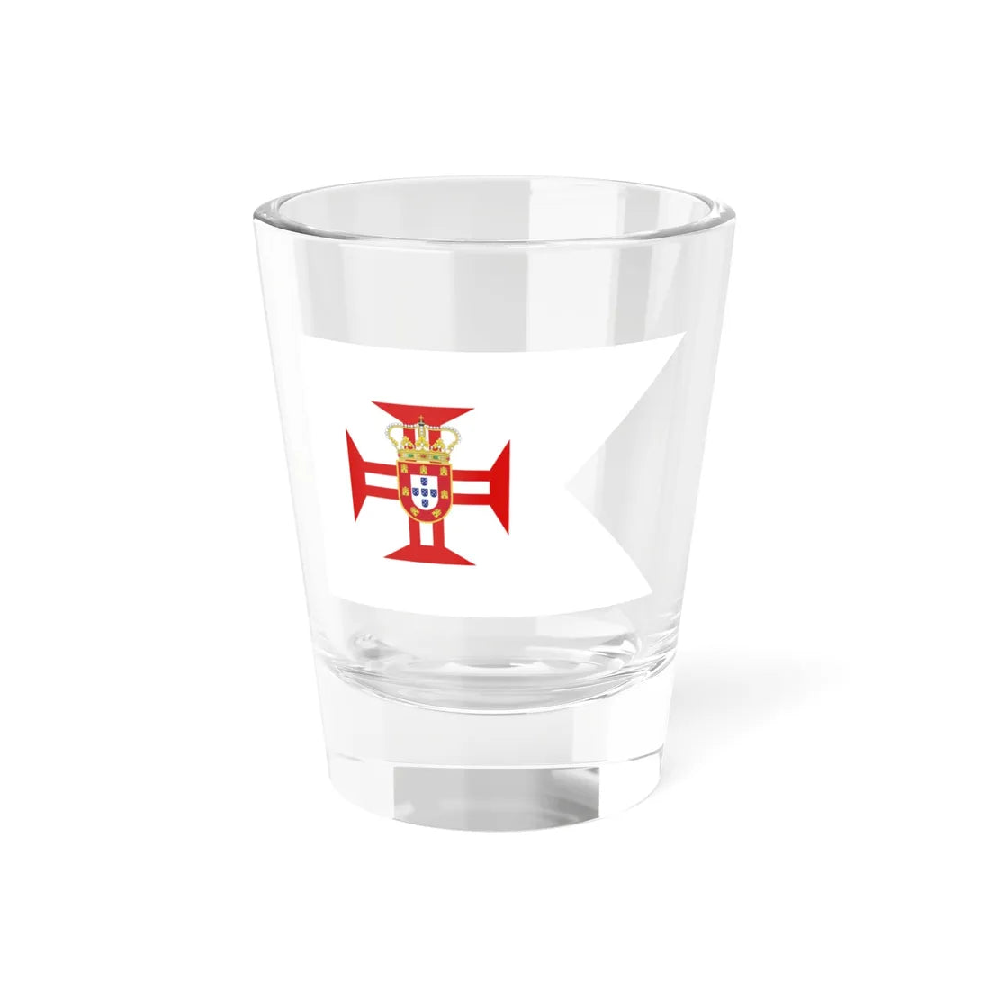 Flag of Portuguese Galleons in India 1500-1670 (Portugal) Shot Glass 1.5oz 1.5oz - Go Mug Yourself