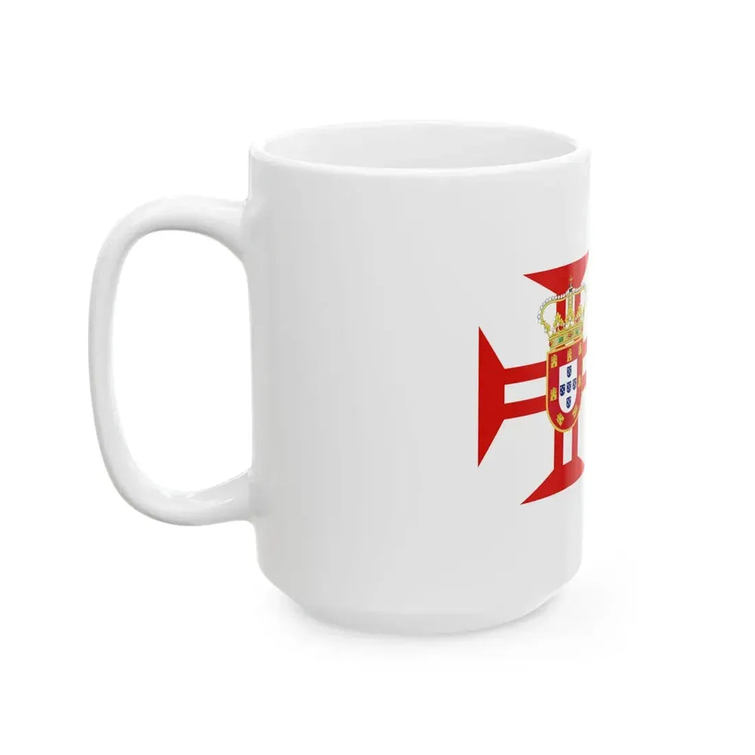 Flag of Portuguese Galleons in India 1500-1670 (Portugal) White Coffee Mug - Go Mug Yourself