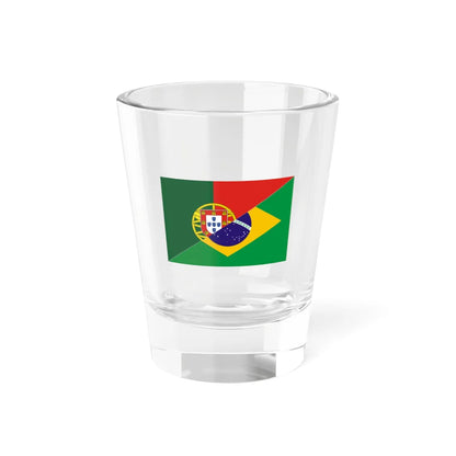 Flag of Portuguese language PT-BR (Brazil) Shot Glass 1.5oz 1.5oz - Go Mug Yourself