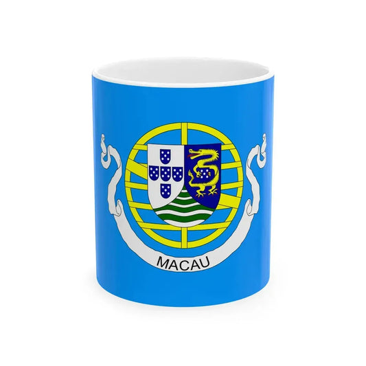 Flag of Portuguese Macau Unofficial (Portugal) White Coffee Mug 11oz - Go Mug Yourself