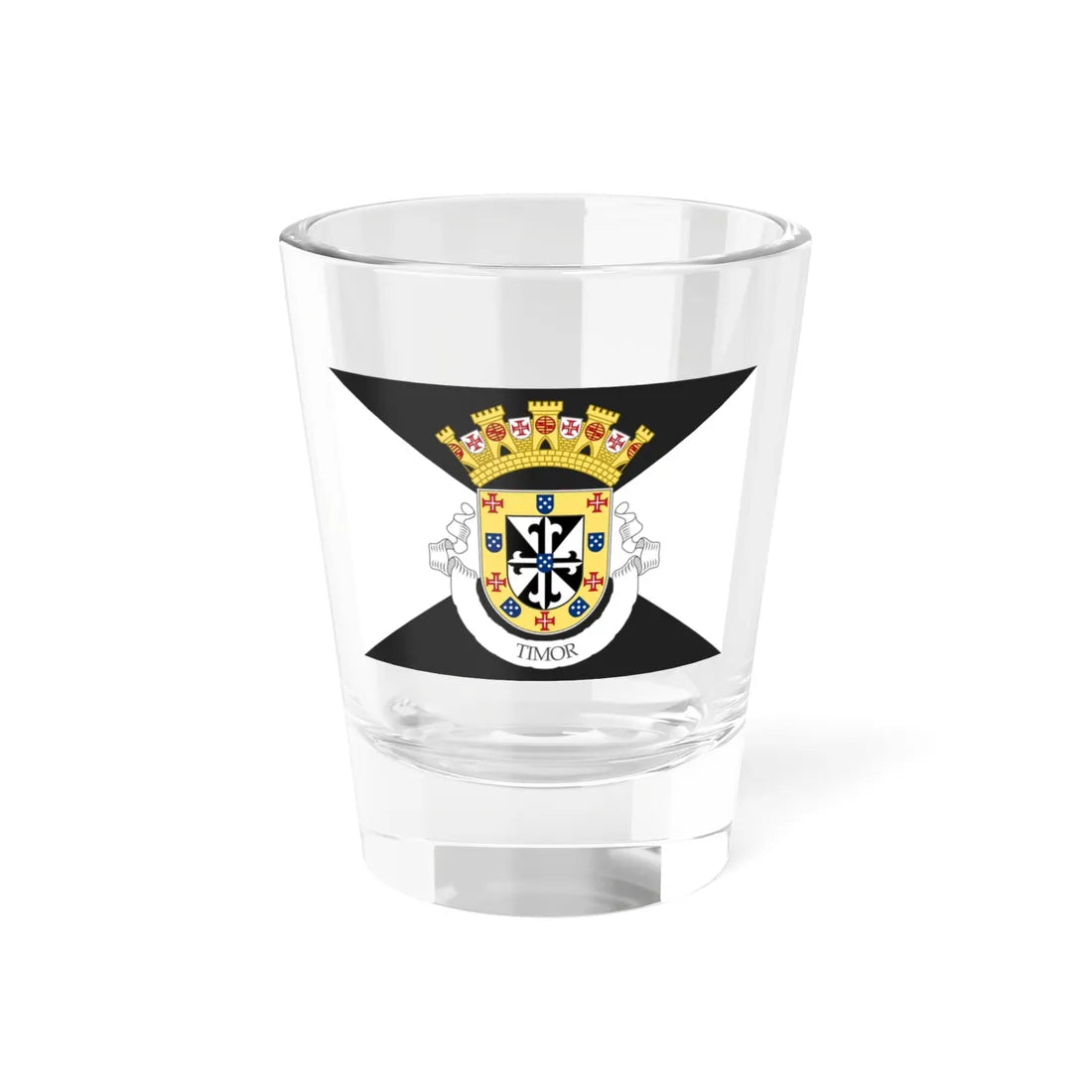 Flag of Portuguese Timor 1932 proposal Shot Glass 1.5oz 1.5oz - Go Mug Yourself
