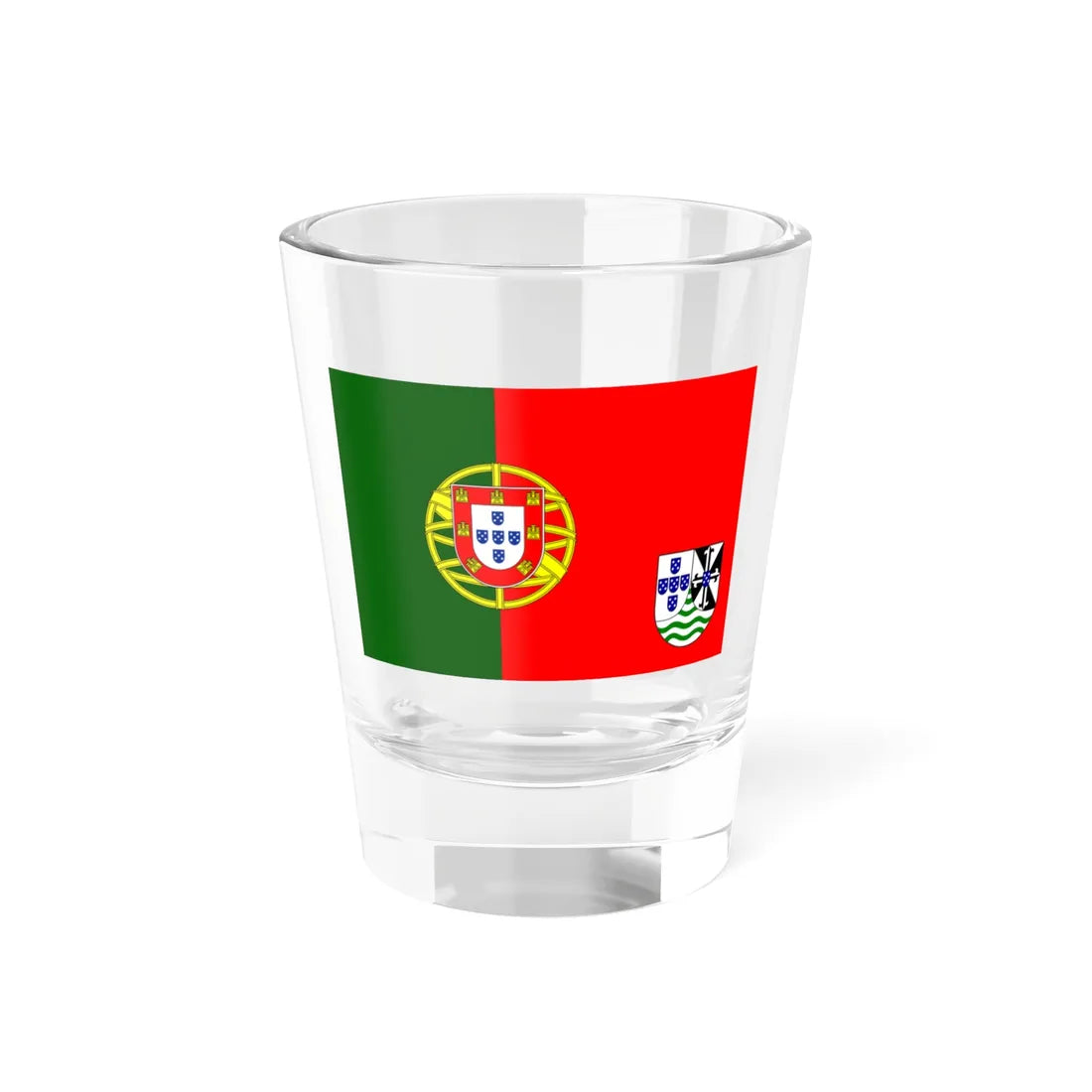 Flag of Portuguese Timor 1965 proposal Shot Glass 1.5oz 1.5oz - Go Mug Yourself