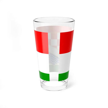 Flag of Posavina Canton Bosnia and Herzegovina - Pint Glass 16oz - Go Mug Yourself