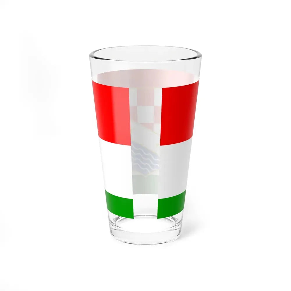 Flag of Posavina Canton Bosnia and Herzegovina - Pint Glass 16oz - Go Mug Yourself