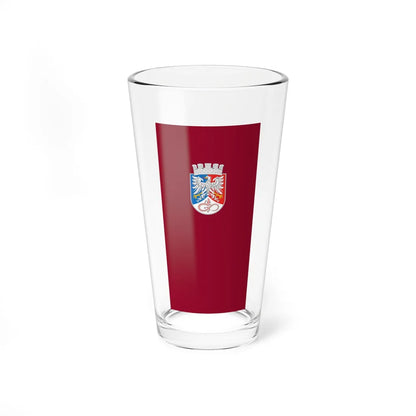 Flag of Postojna vertical 2x1 (Slovenia) Pint Glass 16oz 16oz - Go Mug Yourself