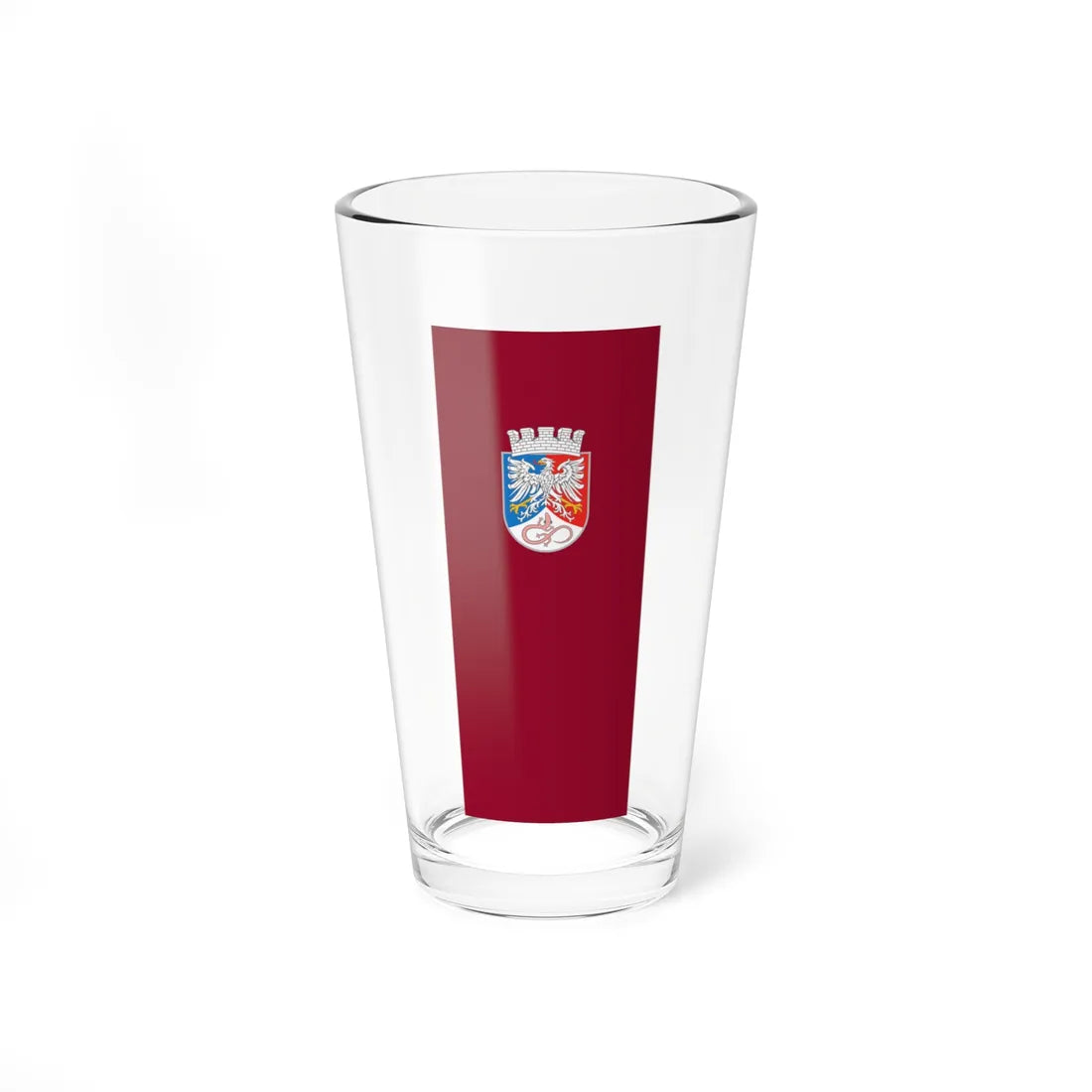 Flag of Postojna vertical (Slovenia) Pint Glass 16oz 16oz - Go Mug Yourself
