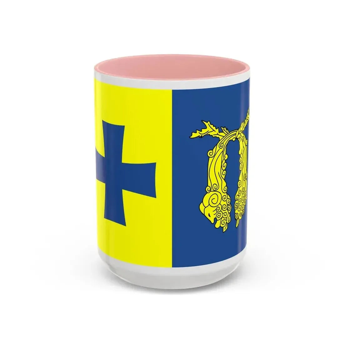 Flag of Poti Georgia - Accent Coffee Mug 15oz Pink - Go Mug Yourself
