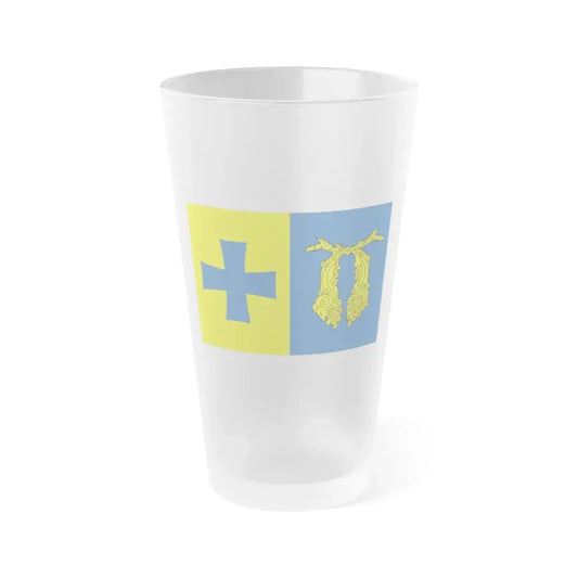 Flag of Poti Georgia - Frosted Pint Glass 16oz 16oz Frosted - Go Mug Yourself