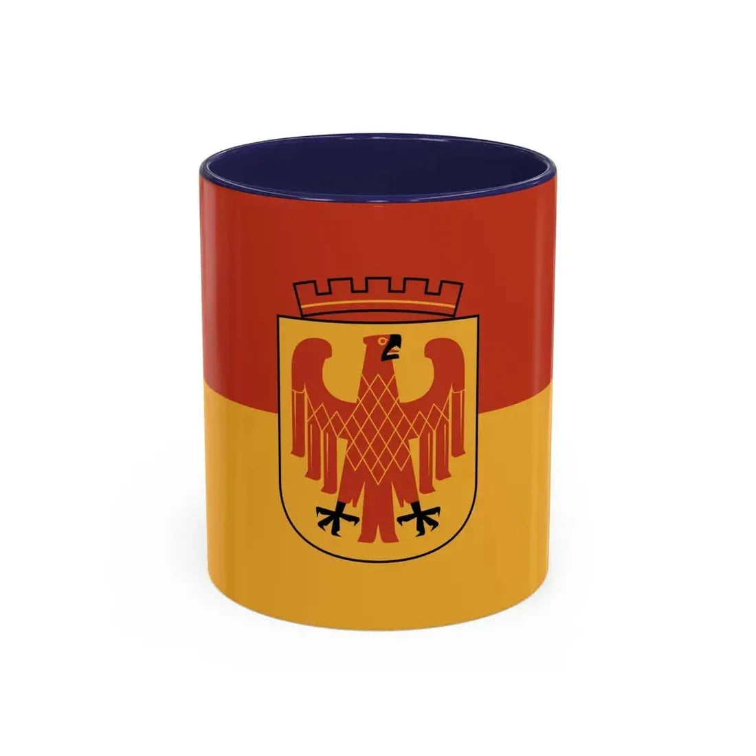 Flag of Potsdam Germany - Accent Coffee Mug 11oz Navy - Go Mug Yourself
