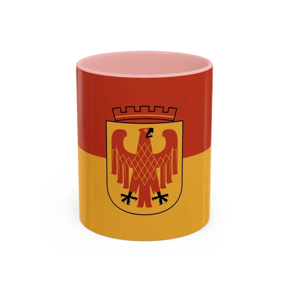 Flag of Potsdam Germany - Accent Coffee Mug 11oz Pink - Go Mug Yourself