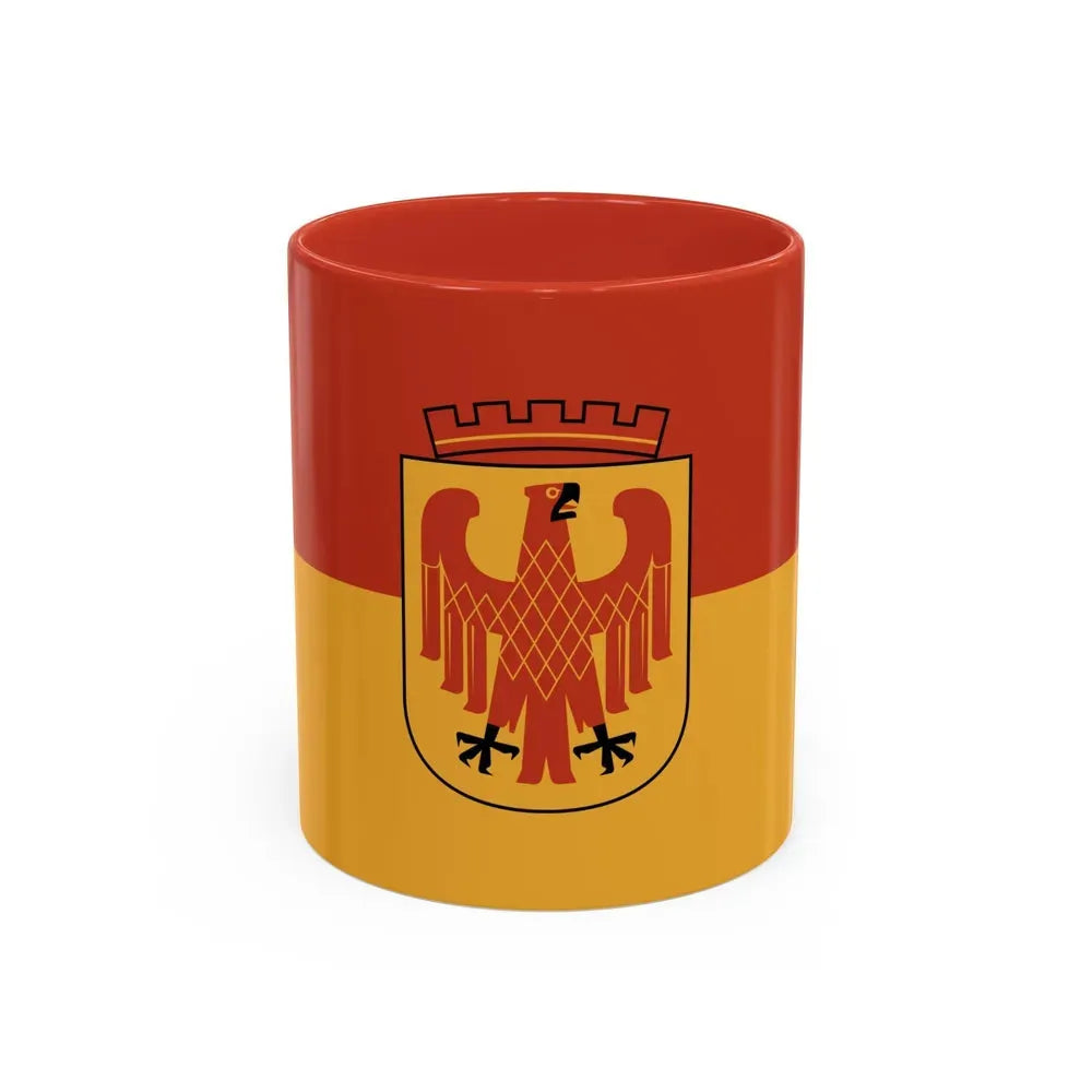 Flag of Potsdam Germany - Accent Coffee Mug 11oz Red - Go Mug Yourself