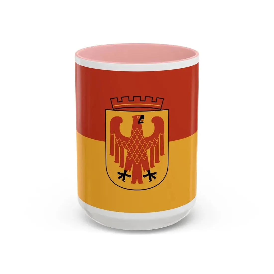 Flag of Potsdam Germany - Accent Coffee Mug 15oz Pink - Go Mug Yourself
