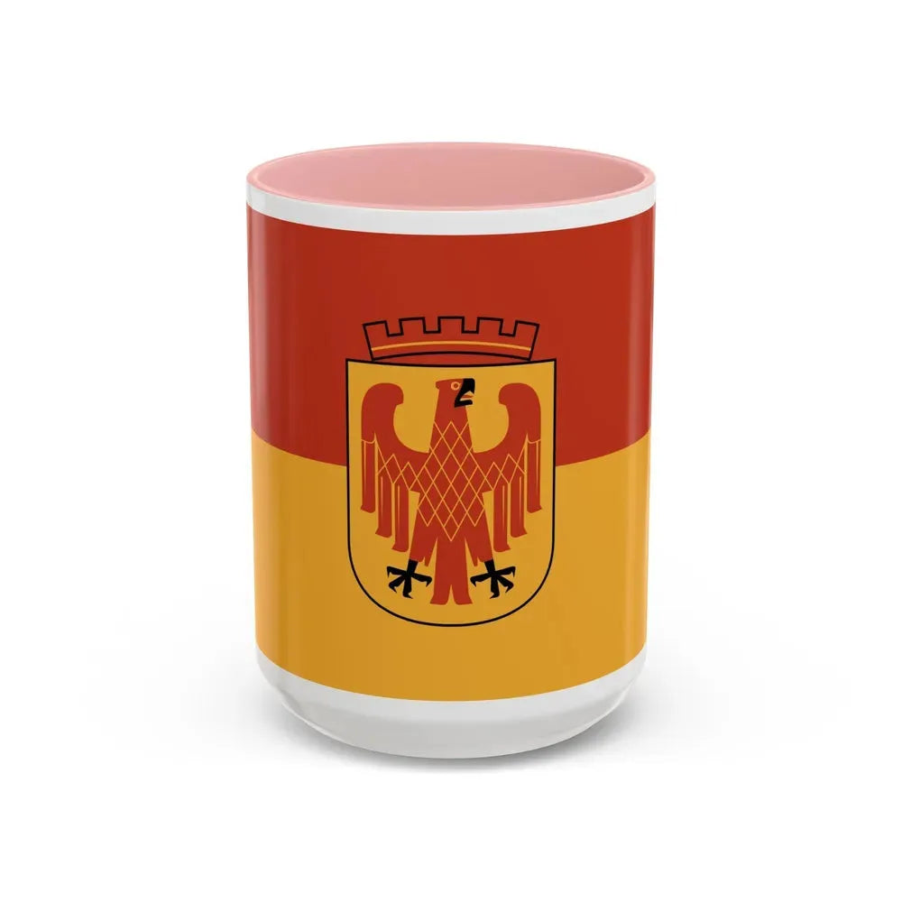 Flag of Potsdam Germany - Accent Coffee Mug 15oz Pink - Go Mug Yourself