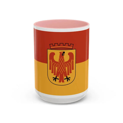 Flag of Potsdam Germany - Accent Coffee Mug 15oz Pink - Go Mug Yourself