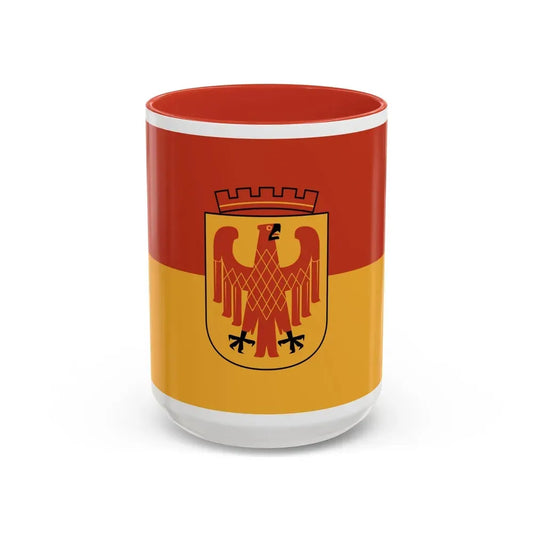 Flag of Potsdam Germany - Accent Coffee Mug 15oz Red - Go Mug Yourself