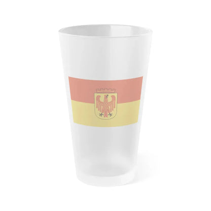 Flag of Potsdam Germany - Frosted Pint Glass 16oz 16oz Frosted - Go Mug Yourself