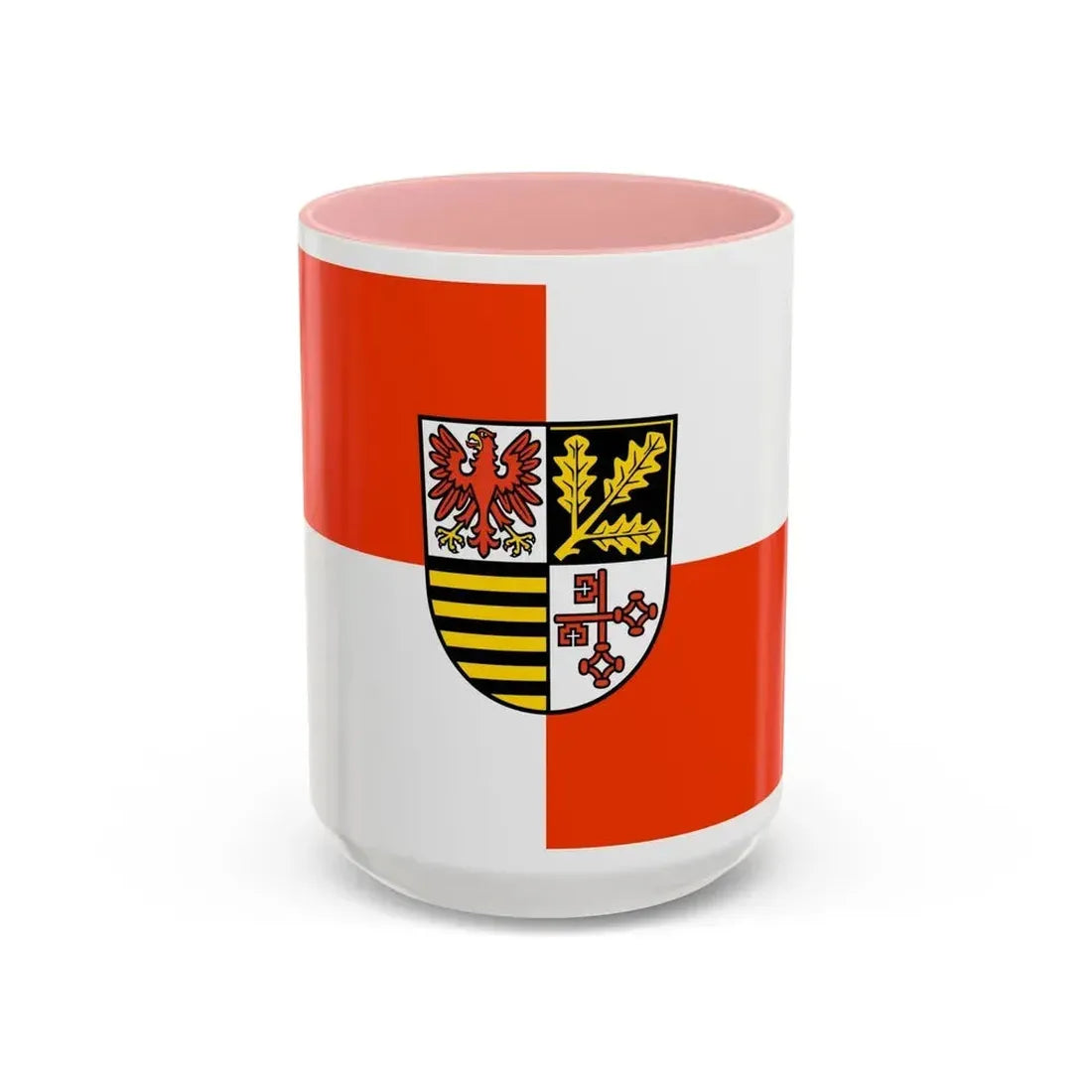 Flag of Potsdam Mittelmark Germany - Accent Coffee Mug 15oz Pink - Go Mug Yourself