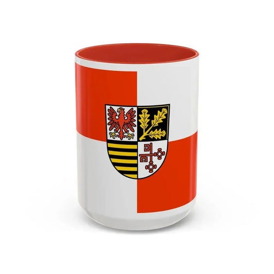 Flag of Potsdam Mittelmark Germany - Accent Coffee Mug 15oz Red - Go Mug Yourself