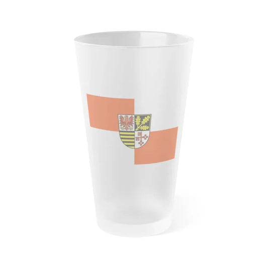 Flag of Potsdam Mittelmark Germany - Frosted Pint Glass 16oz 16oz Frosted - Go Mug Yourself