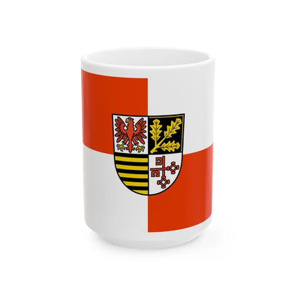 Flag of Potsdam Mittelmark Germany - White Coffee Mug-15oz-Go Mug Yourself