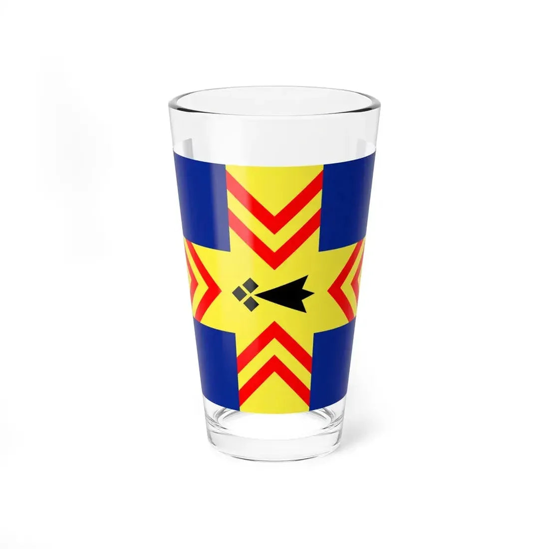 Flag of Pouldergat (France) Pint Glass 16oz 16oz - Go Mug Yourself