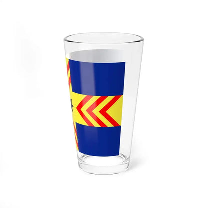 Flag of Pouldergat (France) Pint Glass 16oz - Go Mug Yourself